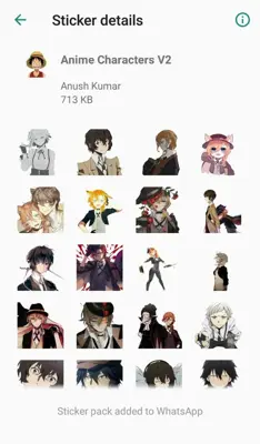 Otaku Nadu Sticker Pack android App screenshot 0