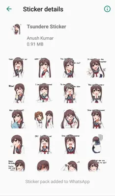 Otaku Nadu Sticker Pack android App screenshot 3