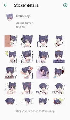 Otaku Nadu Sticker Pack android App screenshot 4