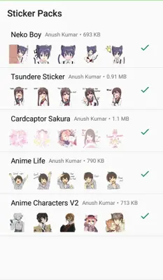 Otaku Nadu Sticker Pack android App screenshot 5